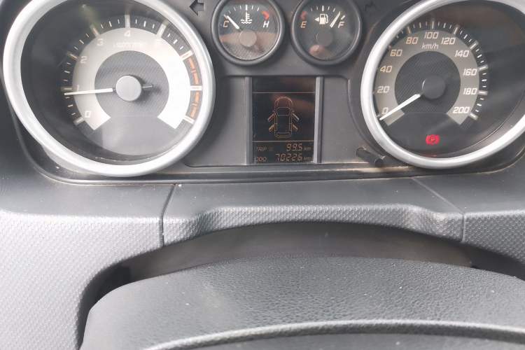 Used Zxauto C3 2014 1.5L Manual Business Edition Odometer Close Up