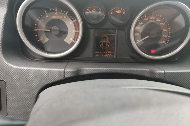 Used Zxauto C3 2014 1.5L Manual - Start-Up Version Odometer Close Up