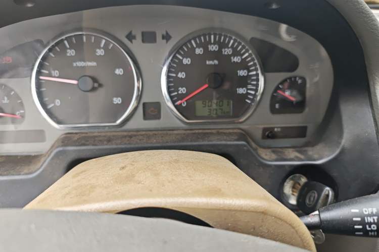 Used Zxauto Flagship A9 2009 2.4T Diesel Luxury Version Odometer Close Up