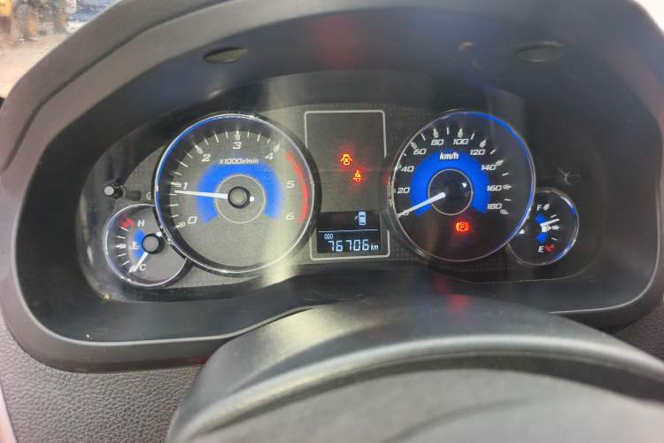 Used Zxauto Grandtiger 2018 2.5T Off-Road Diesel National V Two-Wheel Drive Standard Version Big Double Cab SD4V25R-100 Odometer Close Up