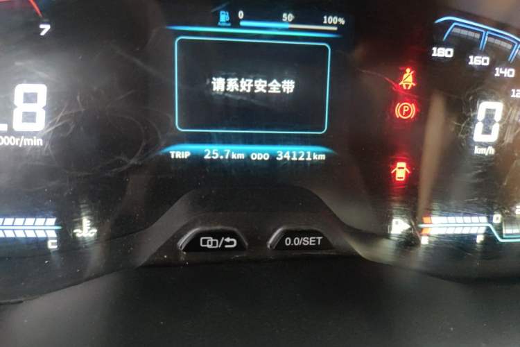 Used Zxauto Grandtiger 2021 2.5T Rural Version Diesel Euro VI Four-Wheel Drive Big Double-Cab Odometer Close Up