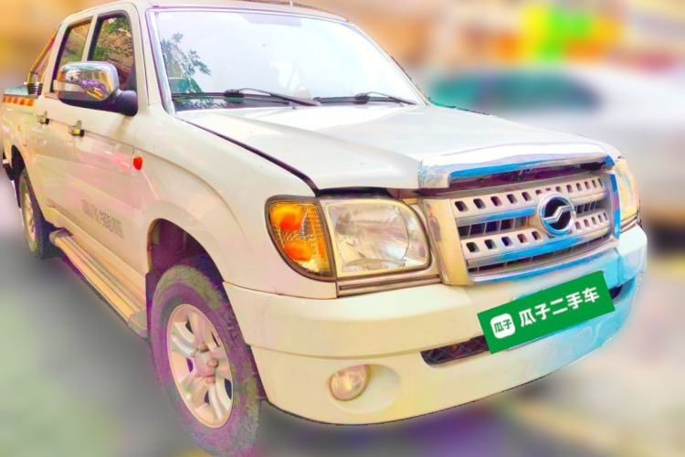 Used Zxauto Little Tiger 2017 2.8T Classic Edition Diesel China V Standard Double Cab CA4D28C5-1B Front Right 45 Deg