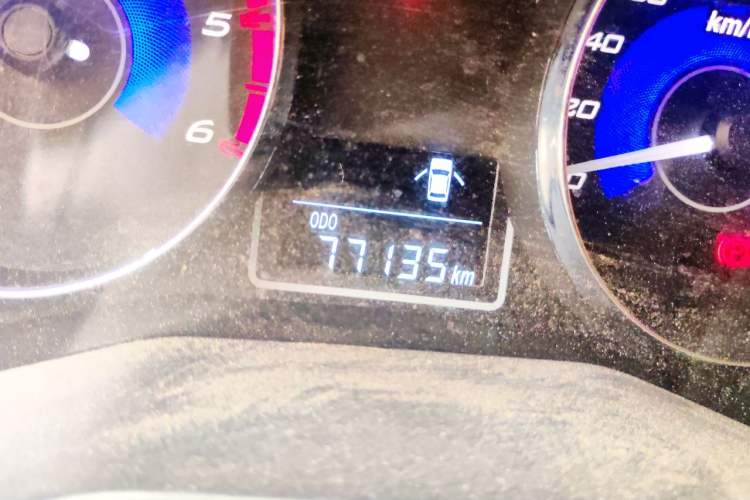 Used Zxauto Little Tiger 2017 2.8T Classic Edition Diesel China V Standard Double Cab CA4D28C5-1B Odometer Close Up