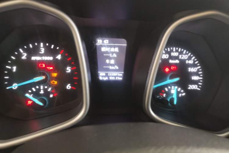 Used Zxauto Terralord 2018 2.5T Diesel Business Edition Two-Wheel Drive Comfortable Large Double Cab SD4V25R-100 Odometer Close Up