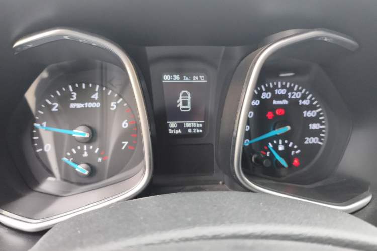Used Zxauto Terralord 2019 2.4T Passenger Version Gasoline Two-Wheel Drive Manual Ultra-Luxury Trim with Dual Features Odometer Close Up